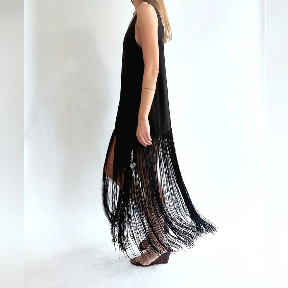 Mr. Larkin Tassel Slip Dress - Picture 3 of 10